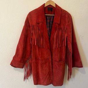 Vintage Suede Fringe Jacket
